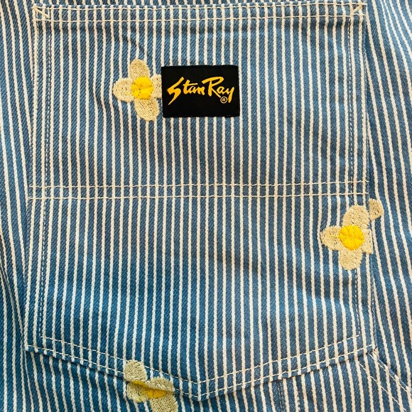 🌼🤍NWT STAN RAY Mens Daisy embroidered Hickory Painter Pants 38X32 SOLDOUT!🤍🌼 - Picture 6 of 11